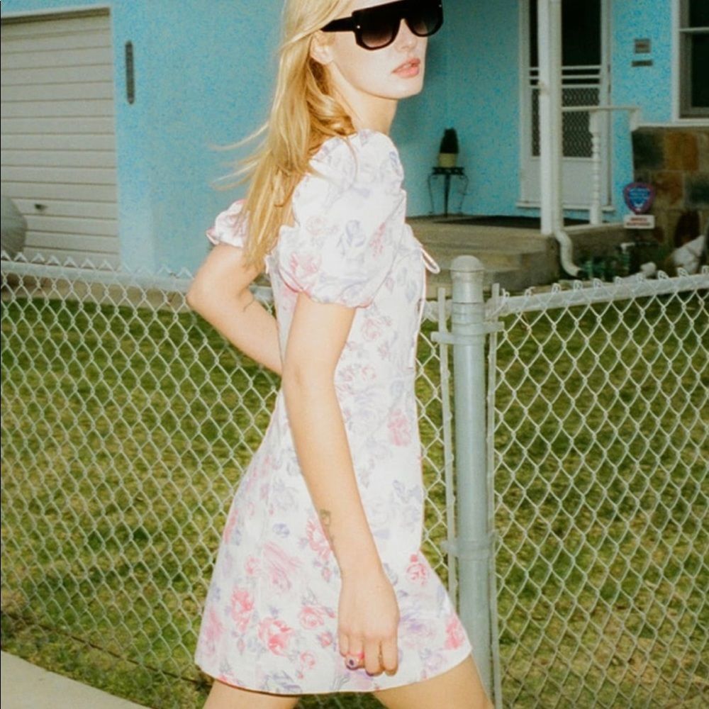 ZARA FLORAL PRINT DRESS - Picture 2 of 5